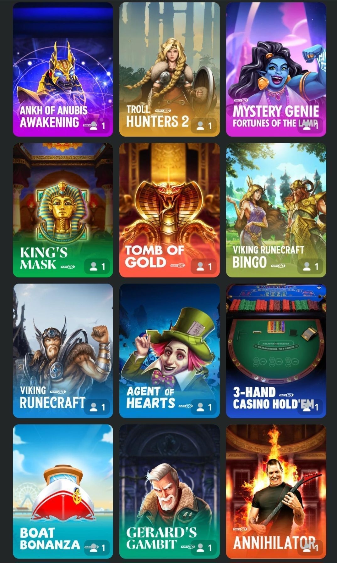 PowerUpCasino game