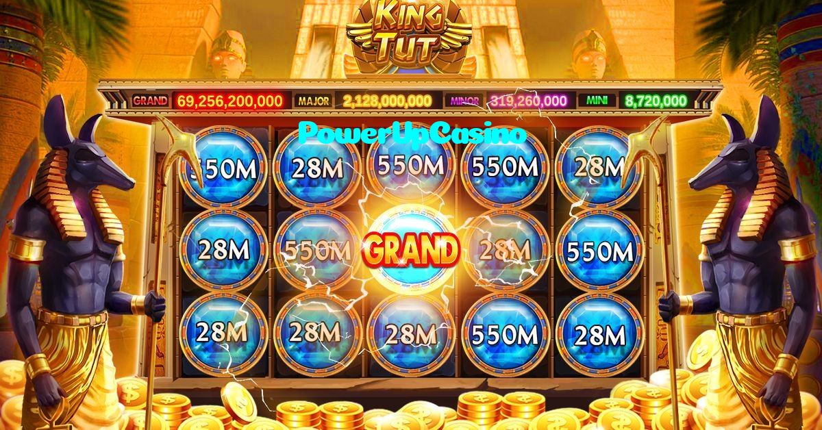 PowerUpCasino casino presented on mobile device in Pakistan with slots and live games